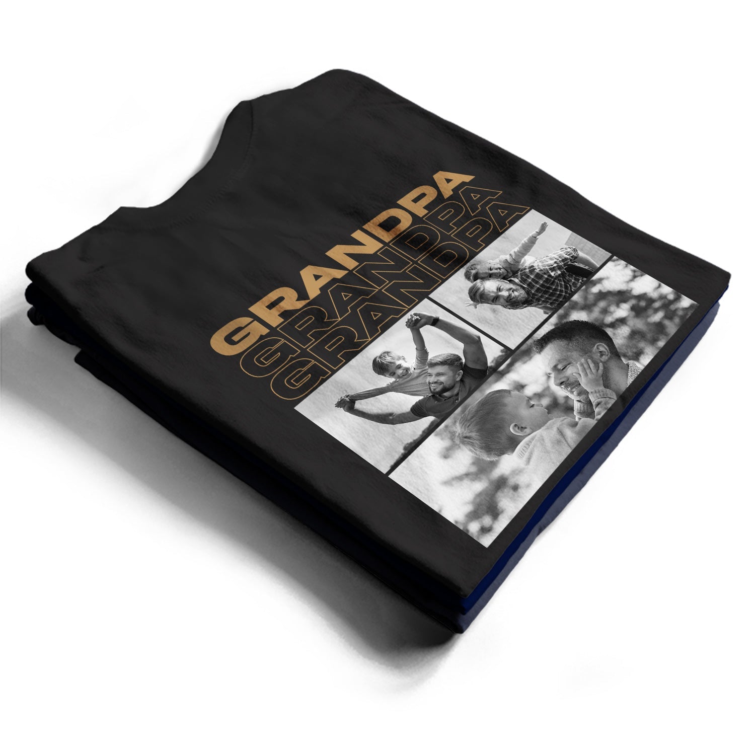 Heartfelt Memory T-shirt for Dad – Custom Photo Vintage T-shirt Gift He'll Treasure Forever