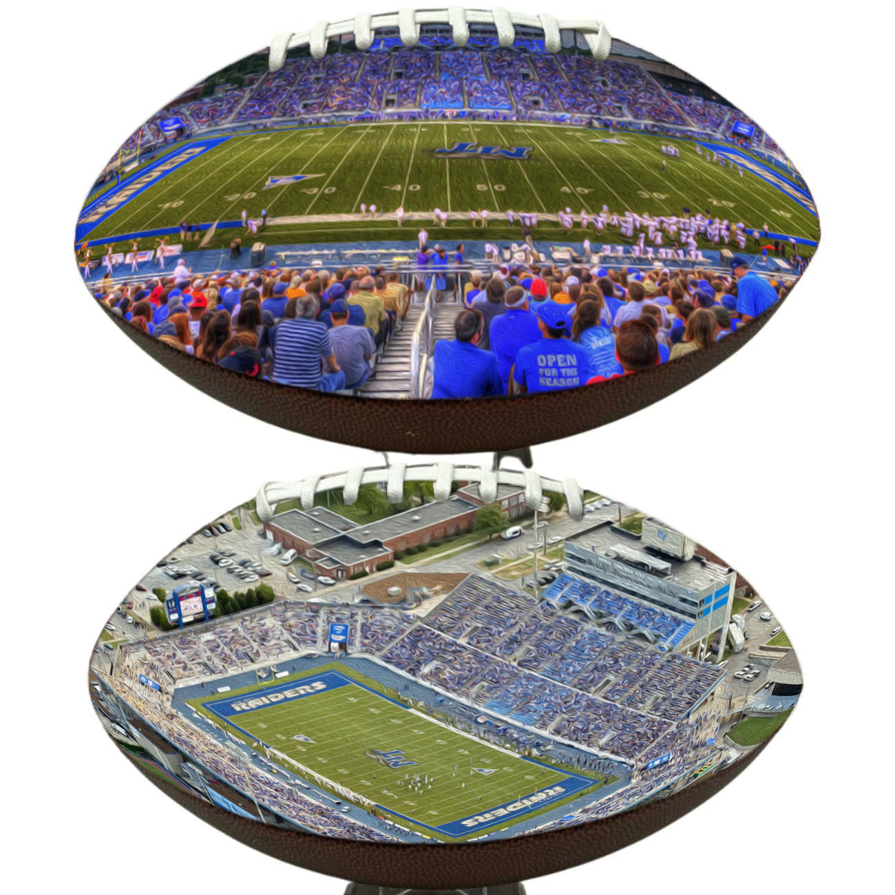 Floyd Stadium Football University Series | Custom Footballs for a College Football Fan