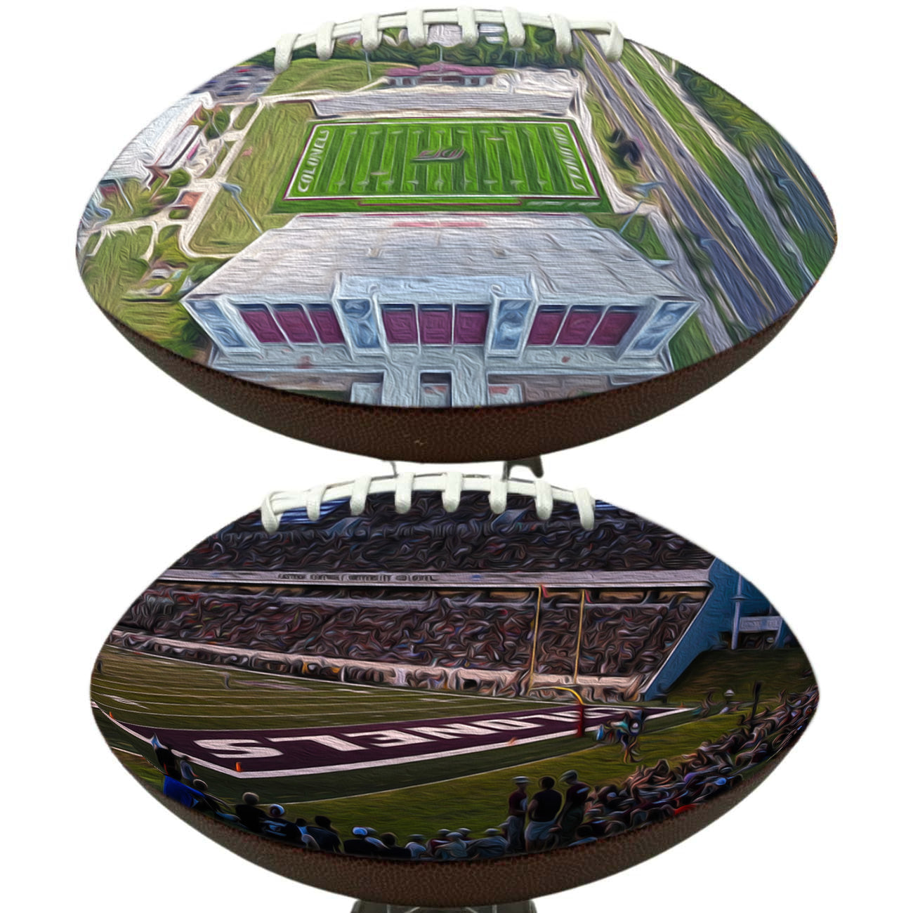CG Bank Field at Roy Kidd Stadium Football University Series | Custom Footballs for a College Football Fan