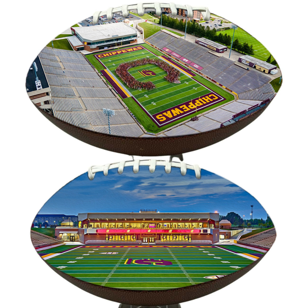 Kelly/Shorts Stadium Football University Series | Custom Footballs for a College Football Fan