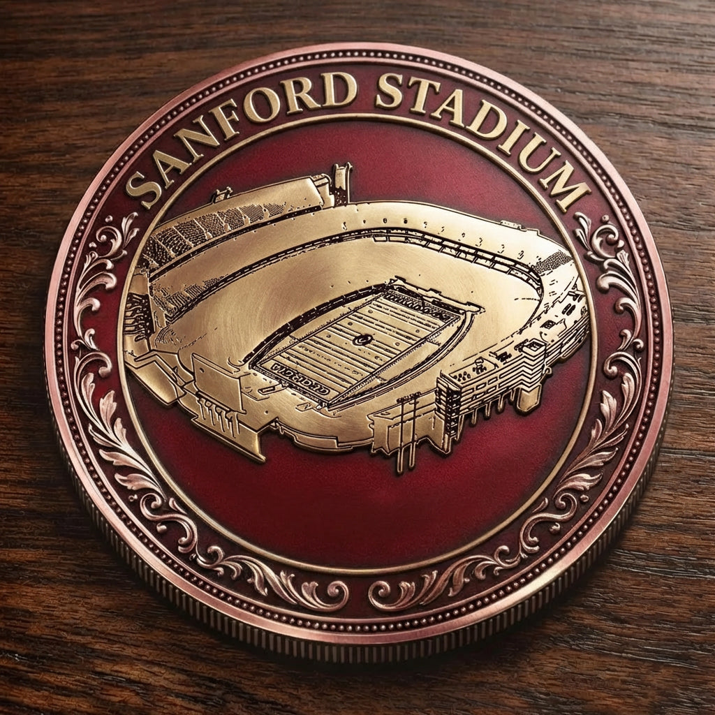 Custom Stadium Commemorative Coin Sanford Stadium - Georgia Bulldogs football, College Football Commemorative Coin