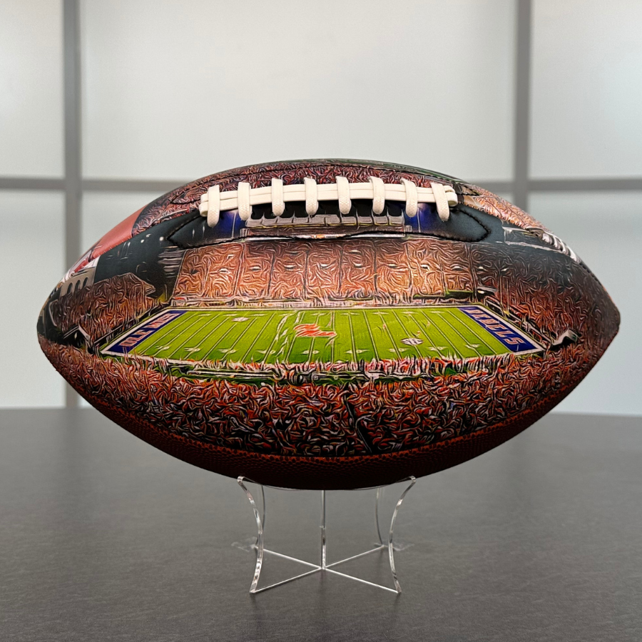 Vaught Hemingway Stadium Football University Series | Custom Footballs for a College Football Fan
