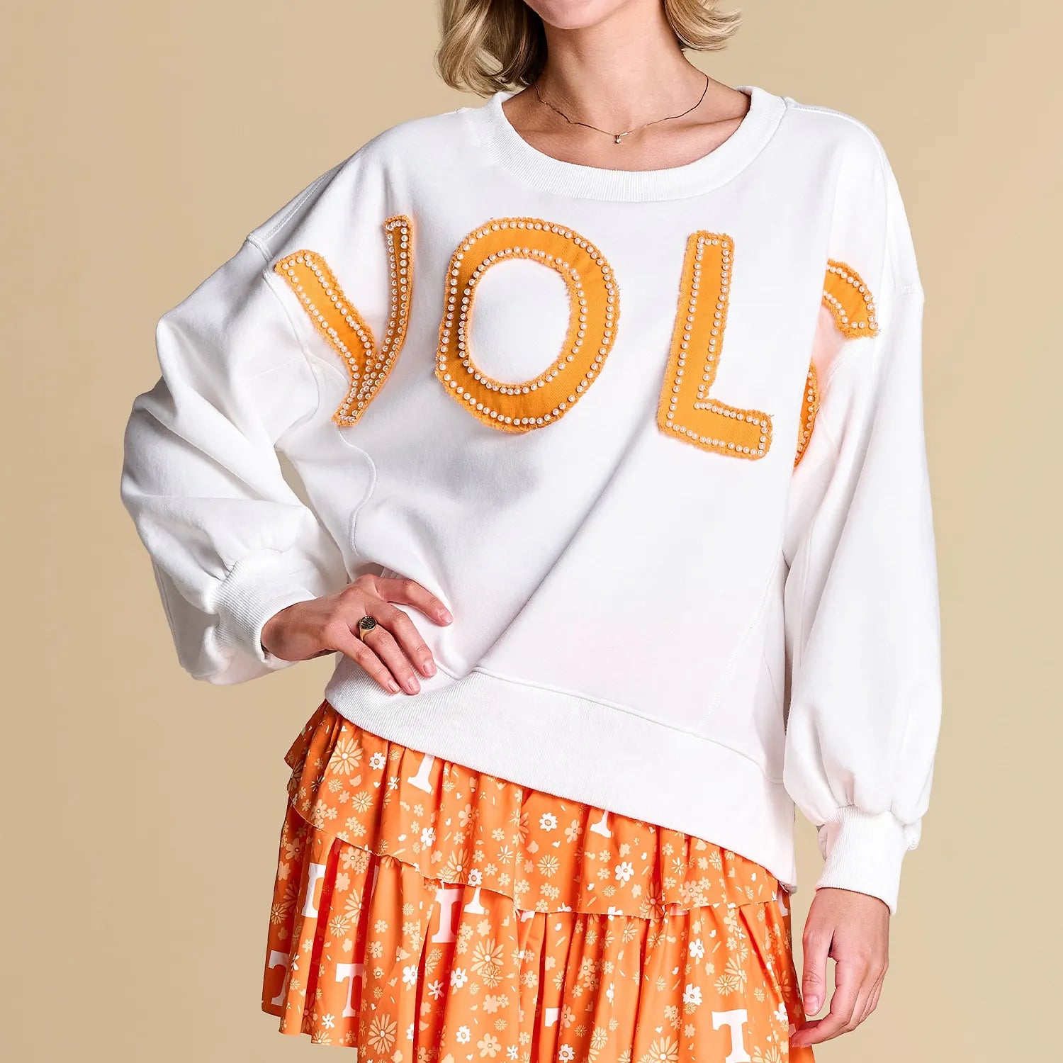 Custom All-Star Distressed Pullover | Personalized College Team Spirit Sweatshirt