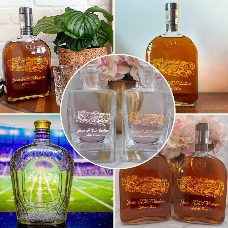 Custom Jones AT&T Stadium Whiskey Bottles-Gifts For Sports Lovers