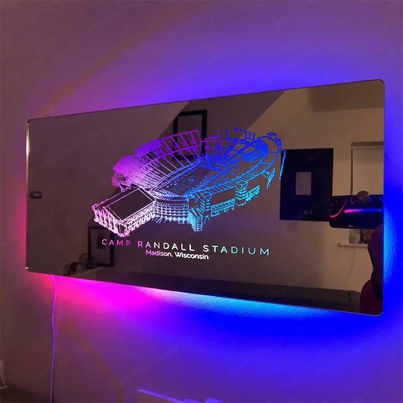 Camp Randall Stadium Mirror Light-Gifts For Sports Lovers