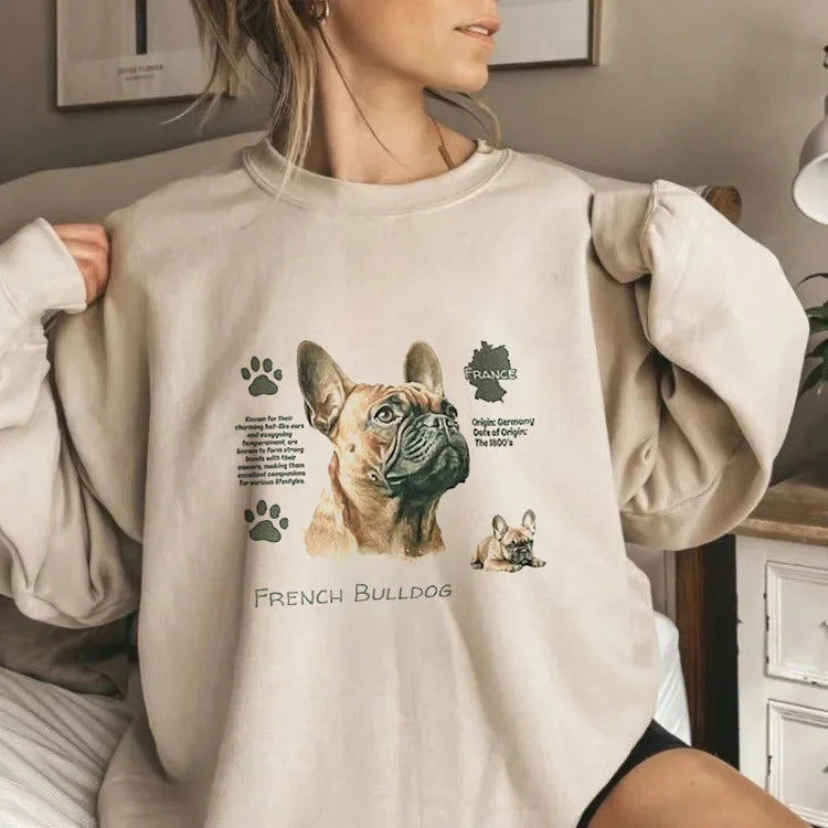 Custom Dog Photo T-shirt Sweatshirt Hoodie, With Name and Country