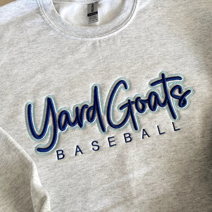 Custom 3D PUFF Embroidered College Team Sweatshirt, School Spirit Wear, School Mascot