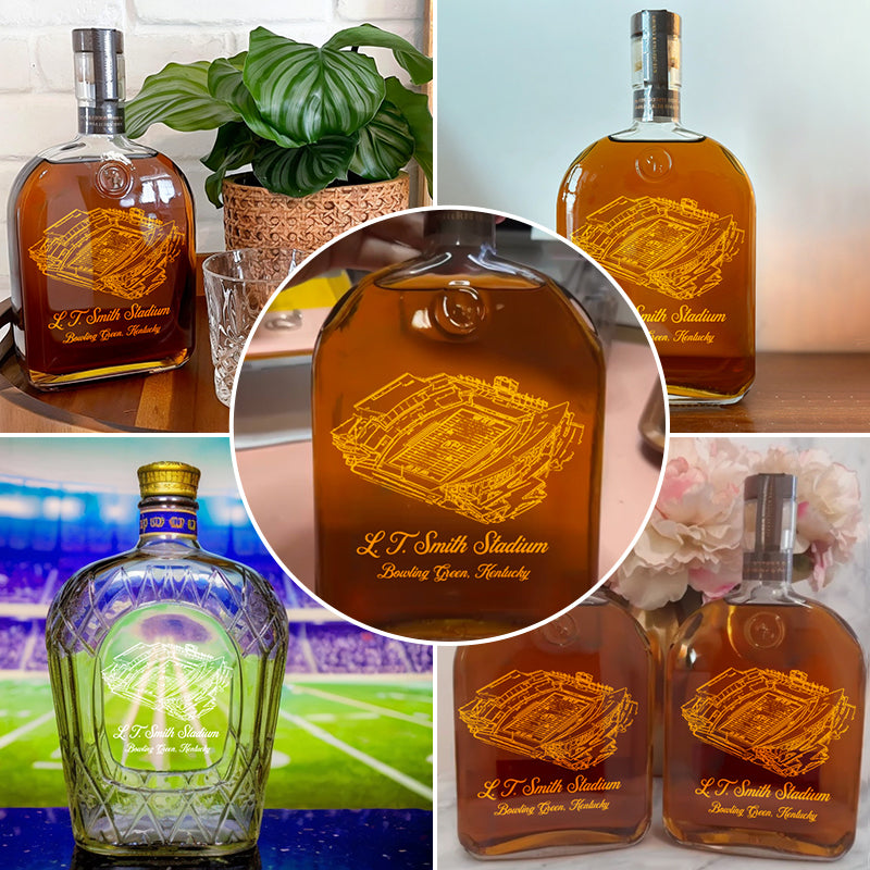 Custom L. T. Smith Stadium Whiskey Bottles-Gifts For Sports Lovers