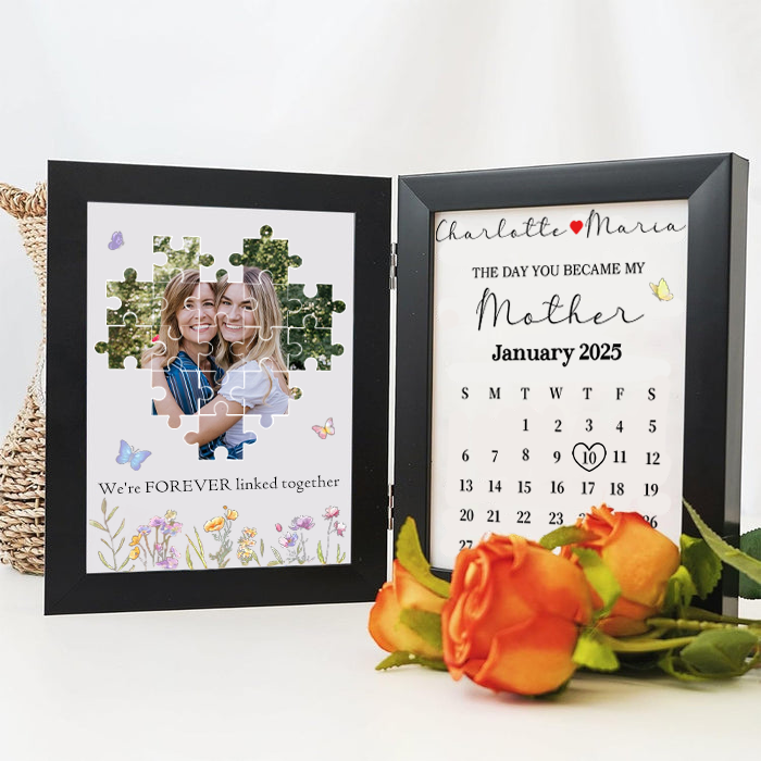 Custom Personalized The Day You Became My Mother Puzzle Photo Frame | Mother's Day Gift