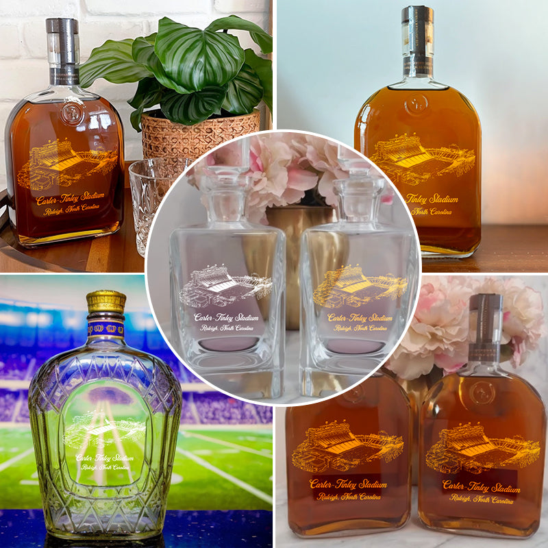 Custom Carter–Finley Stadium Whiskey Bottles-Gifts For Sports Lovers