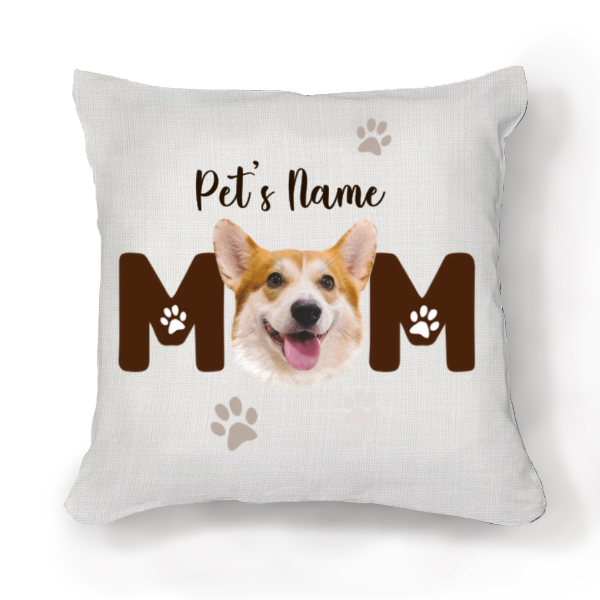 Custom Personalized Dog Mom Pillow, Dog Mom Gift, Pet Lover Gift