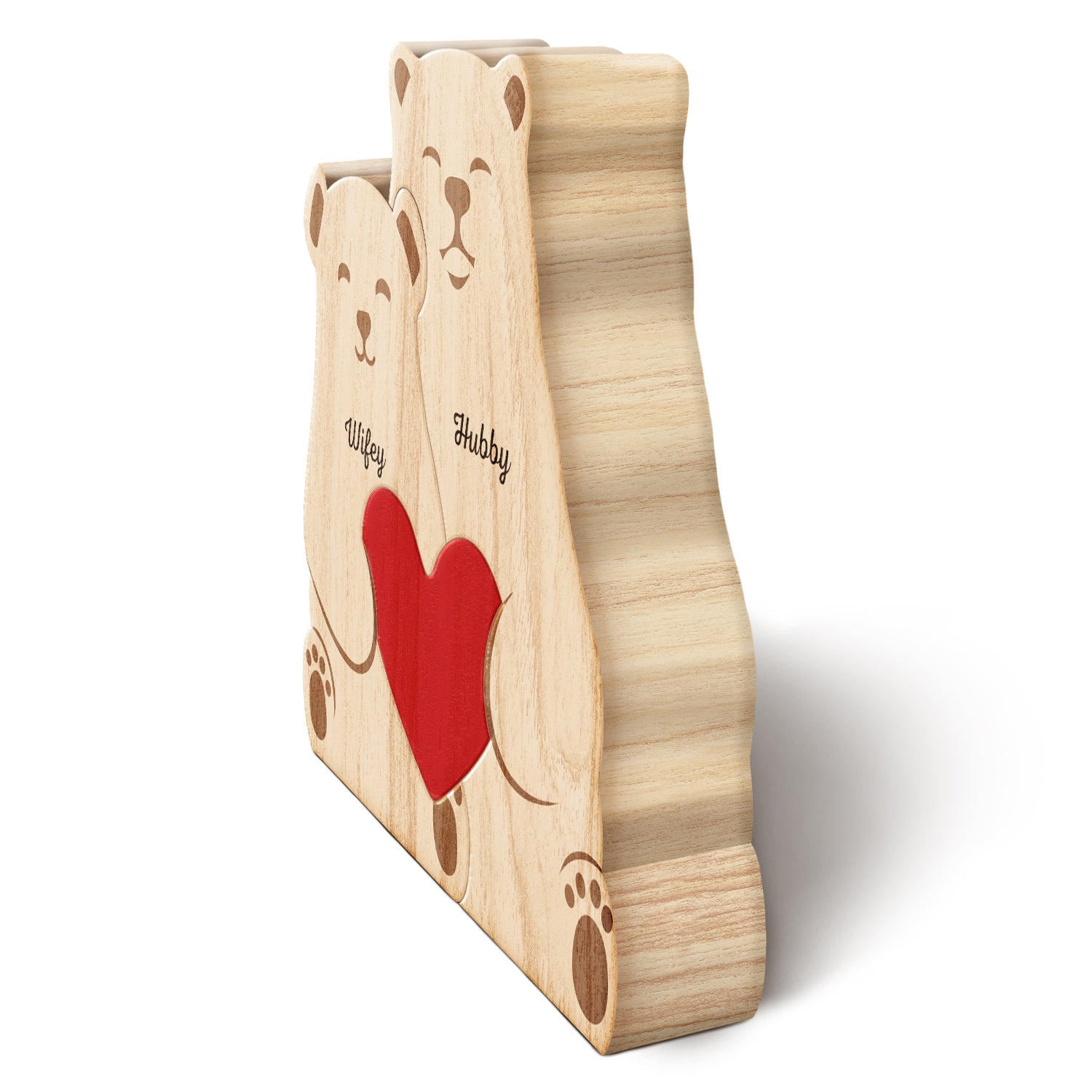 Family Bears Personalized Wooden Puzzle - Mother's Day Gift