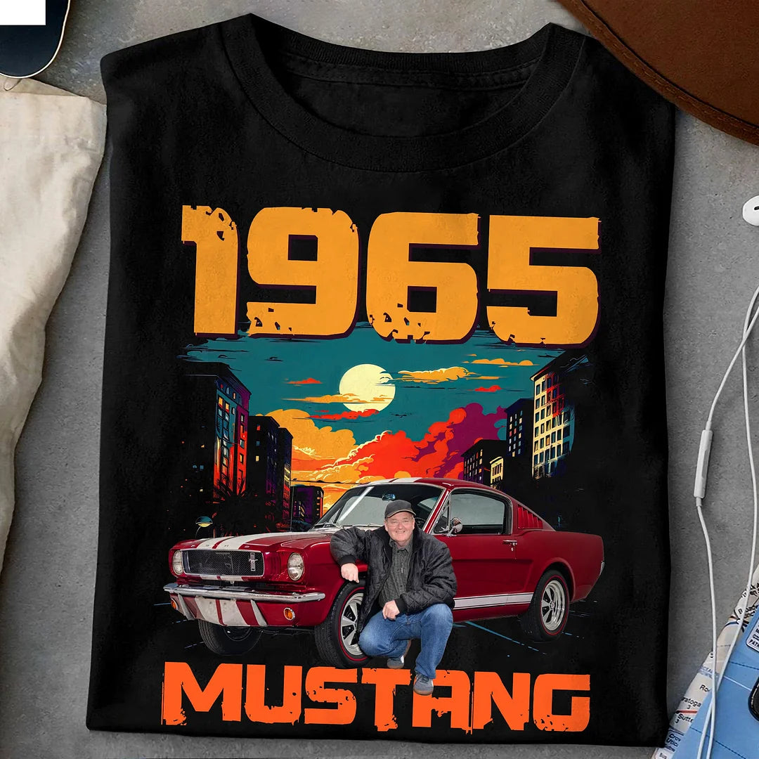 Custom Car Photo Vintage T-shirt - Personalized Photo Shirt Gift for Car Lovers