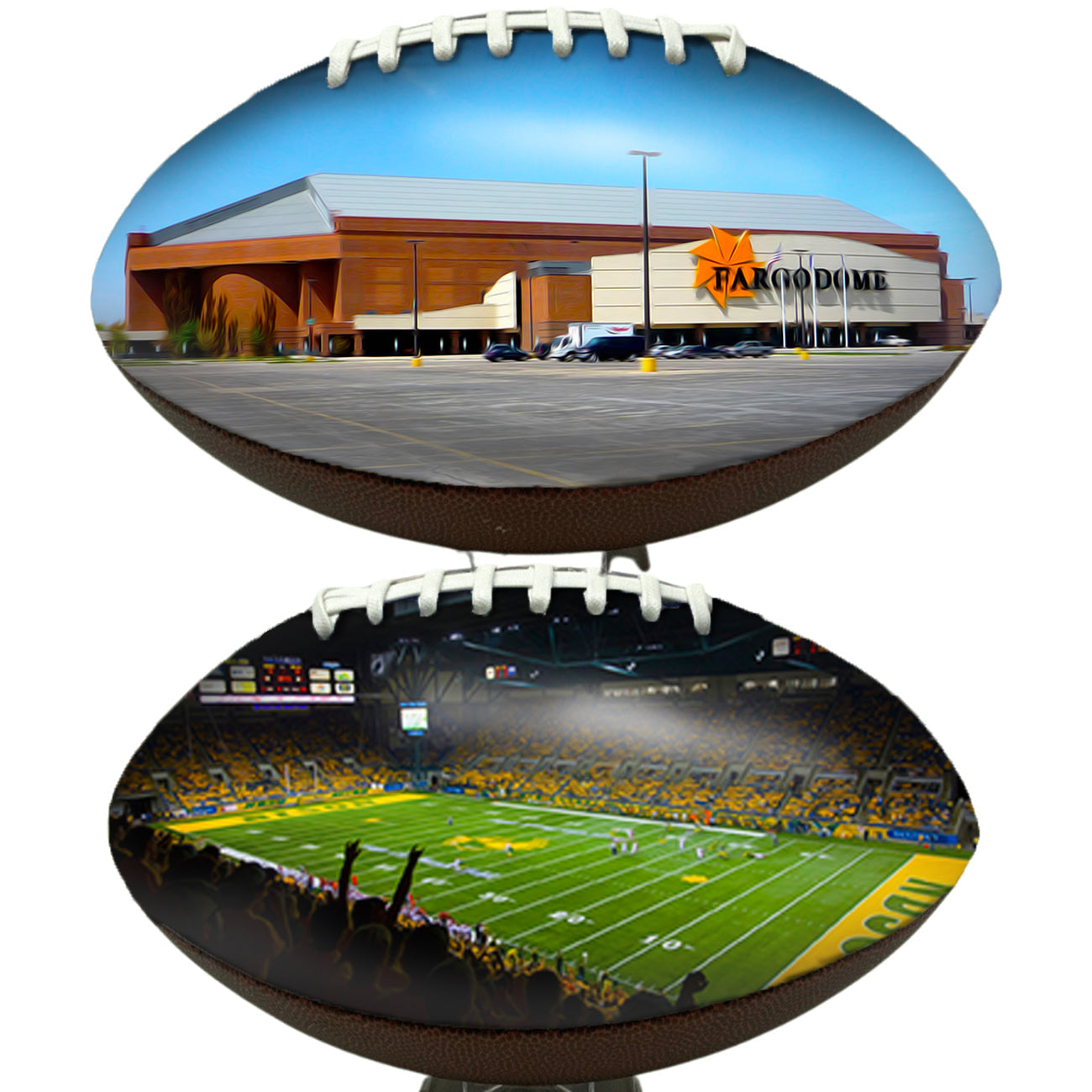 Fargodome Football University Series | Custom Footballs for a College Football Fan