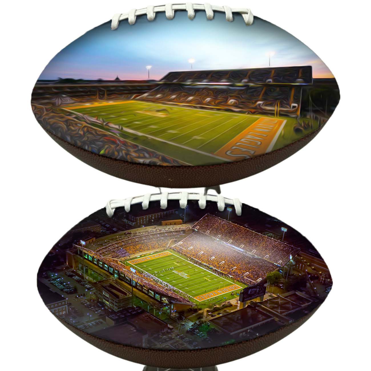M.M. Roberts Stadium Football University Series | Custom Footballs for a College Football Fan