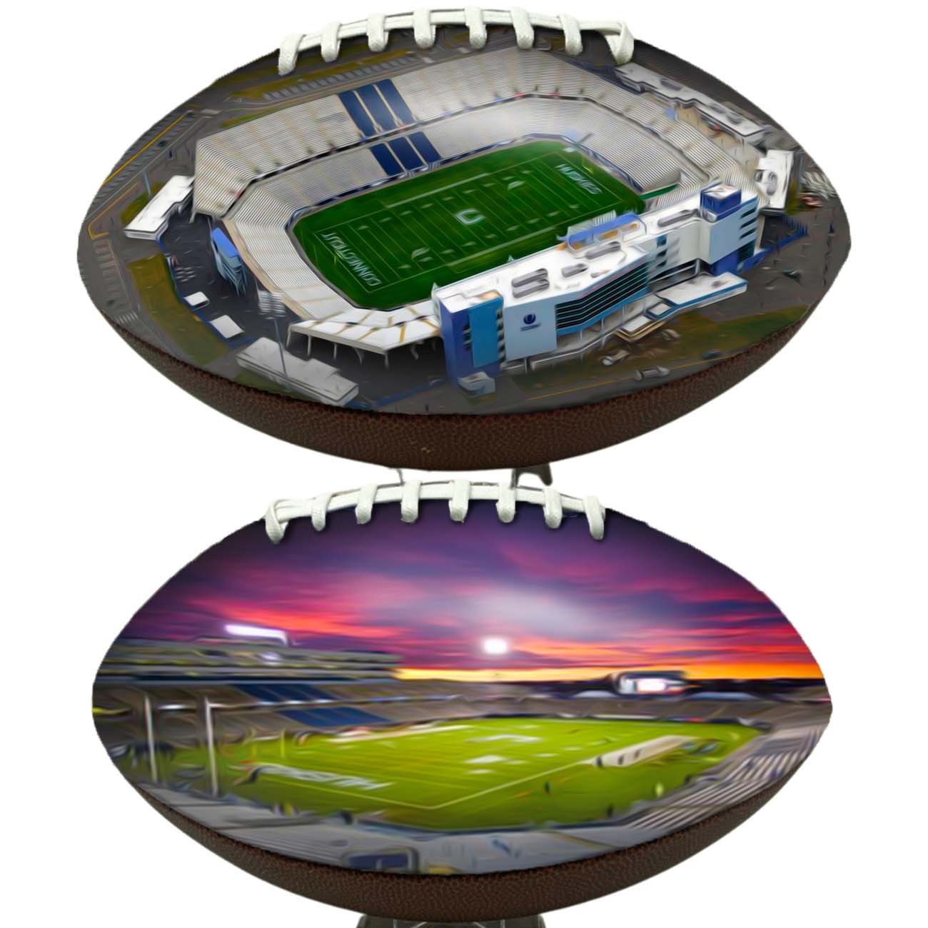 Pratt & Whitney Stadium at Rentschler Field Stadium Football University Series | Custom Footballs for a College Football Fan