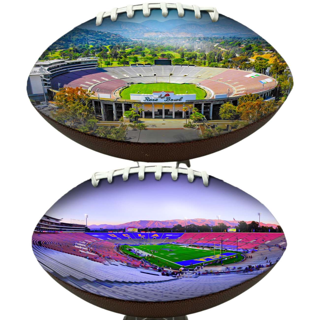 Rose Bowl Stadium Football University Series | Custom Footballs for a College Football Fan