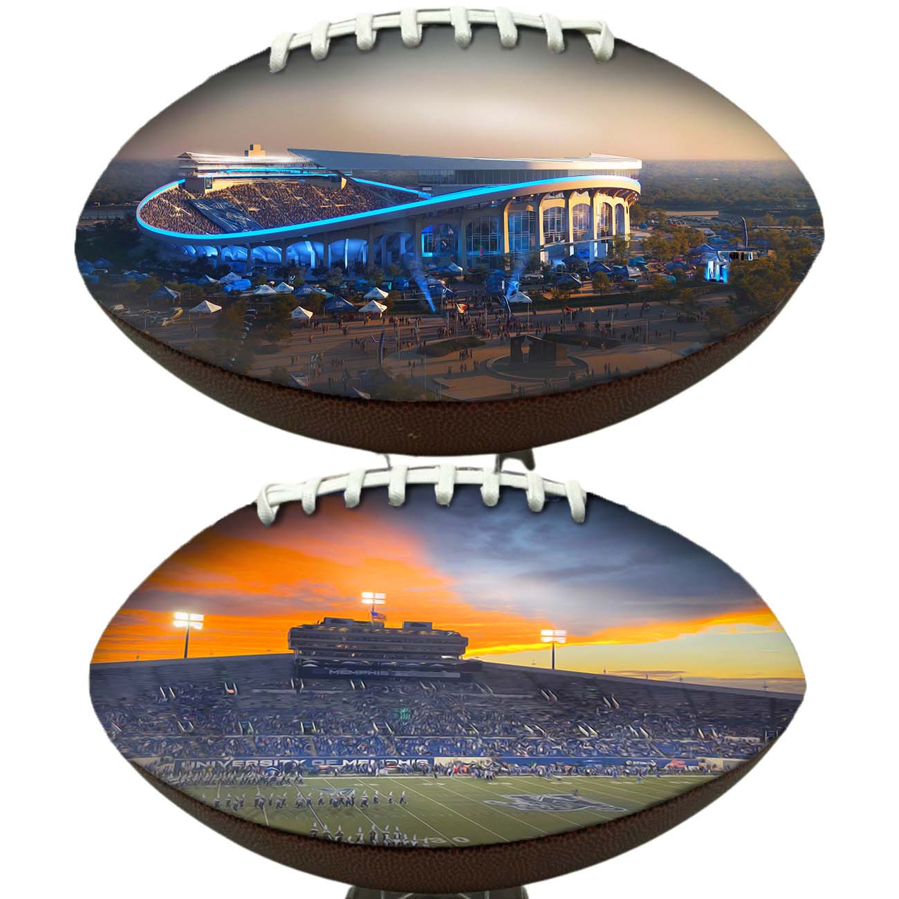 Simmons Bank Liberty Stadium Football University Series | Custom Footballs for a College Football Fan