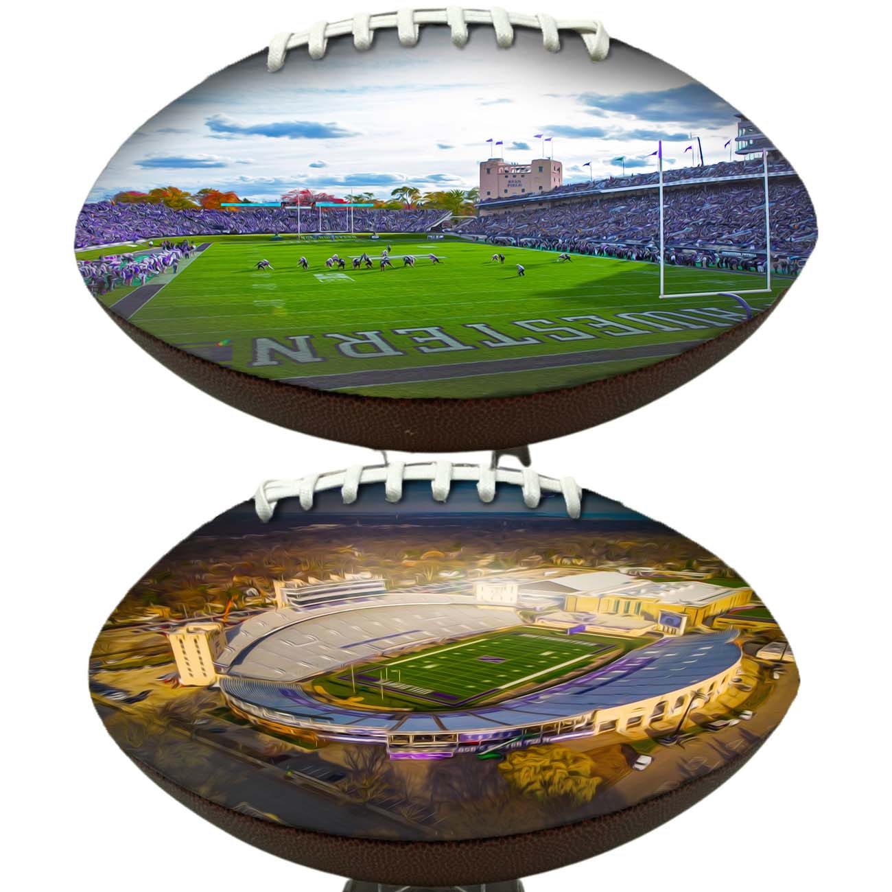 Ryan Field Football University Series | Custom Footballs for a College Football Fan
