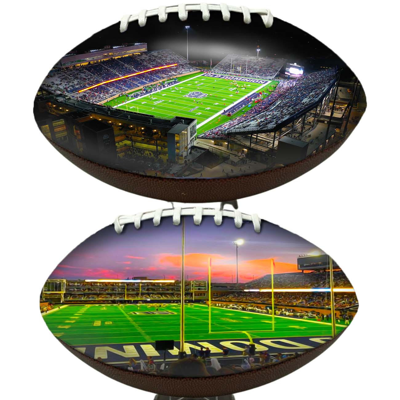 S.B. Ballard Stadium Football University Series | Custom Footballs for a College Football Fan