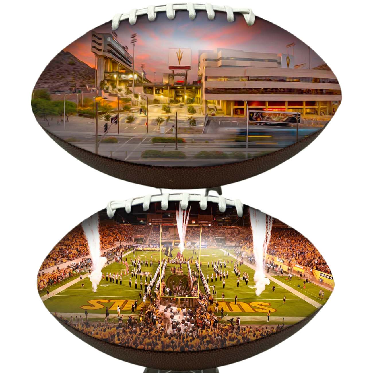 Sun Devil Stadium Football University Series | Custom Footballs for a College Football Fan