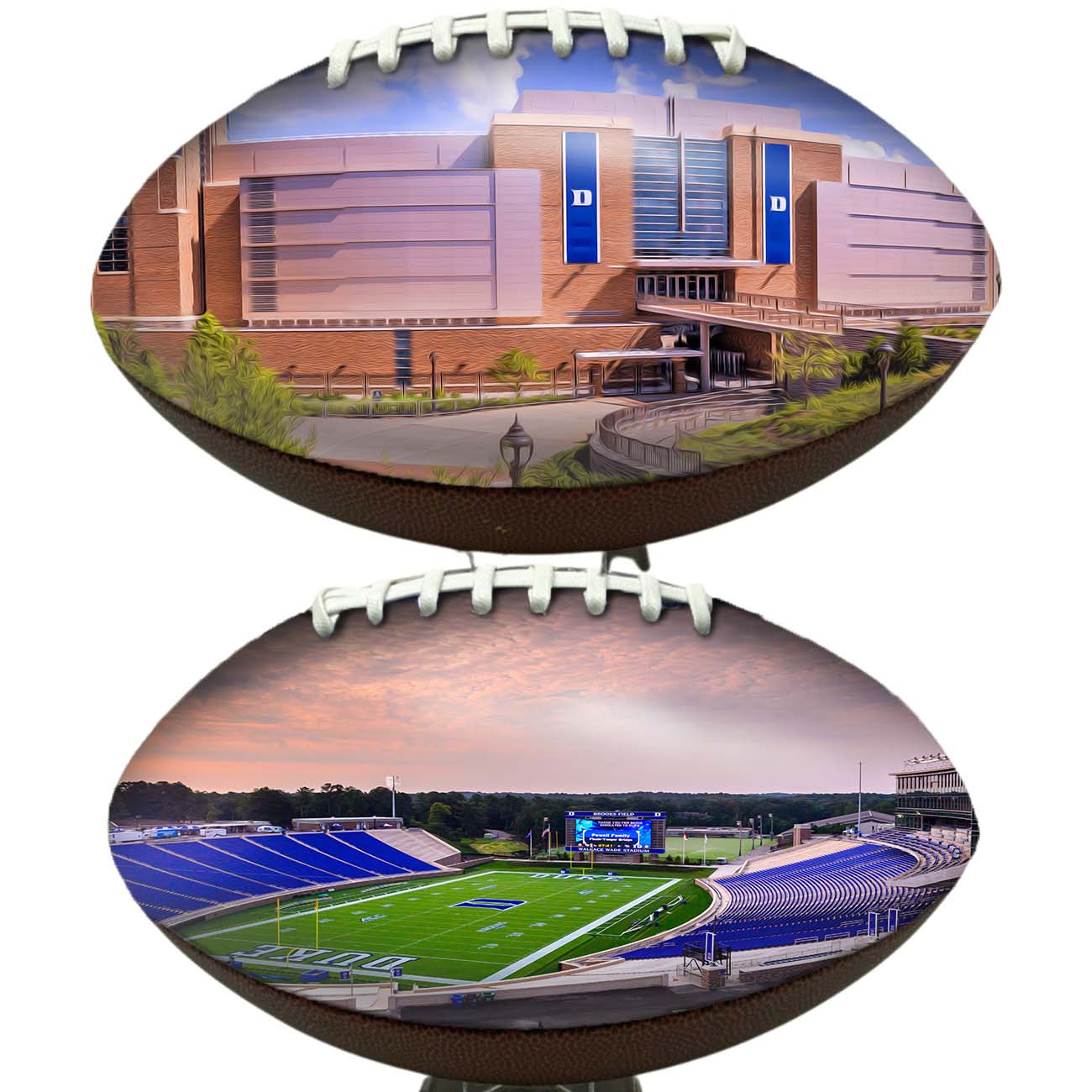 Wallace Wade Stadium Football University Series | Custom Footballs for a College Football Fan