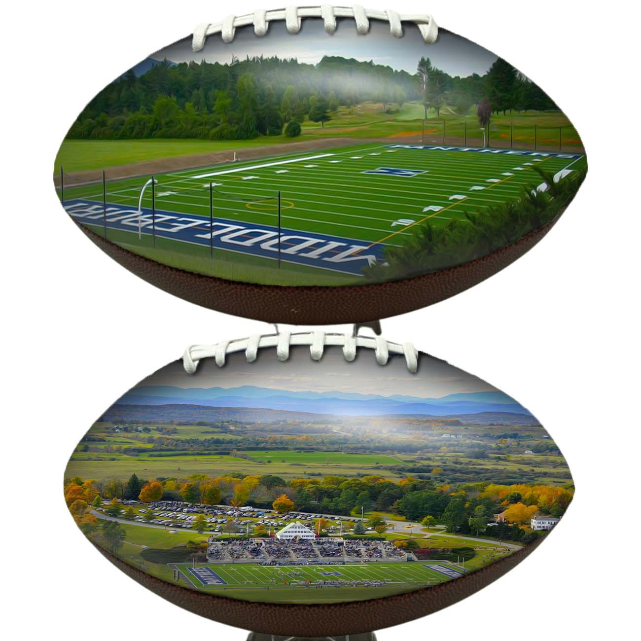 Youngman Field at Alumni Stadium Football University Series | Custom Footballs for a College Football Fan