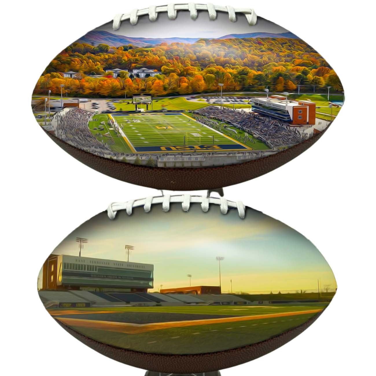 William B. Greene Jr. Stadium Football University Series | Custom Footballs for a College Football Fan