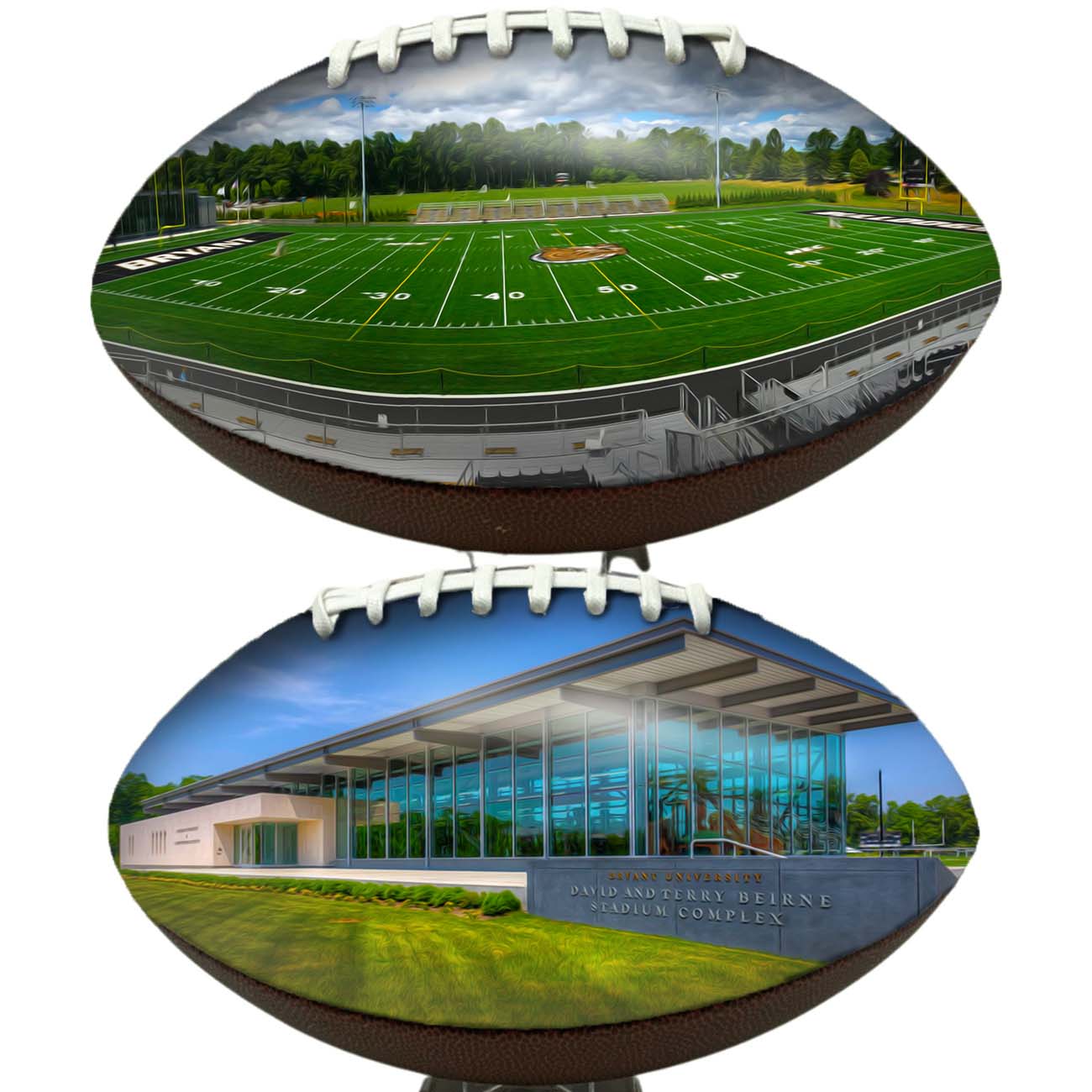 Beirne Stadium Football University Series | Custom Footballs for a College Football Fan