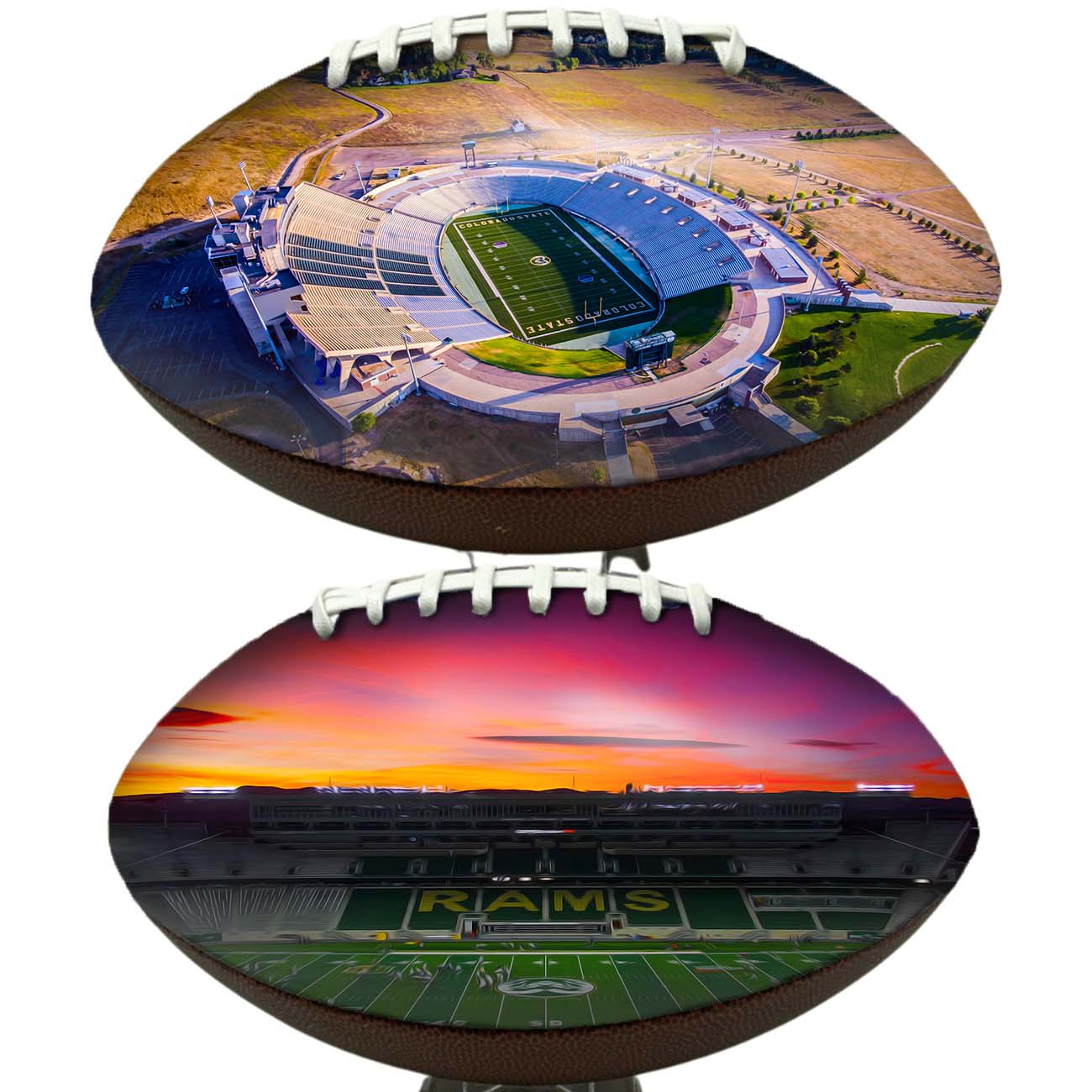 Canvas Stadium Football University Series | Custom Footballs for a College Football Fan