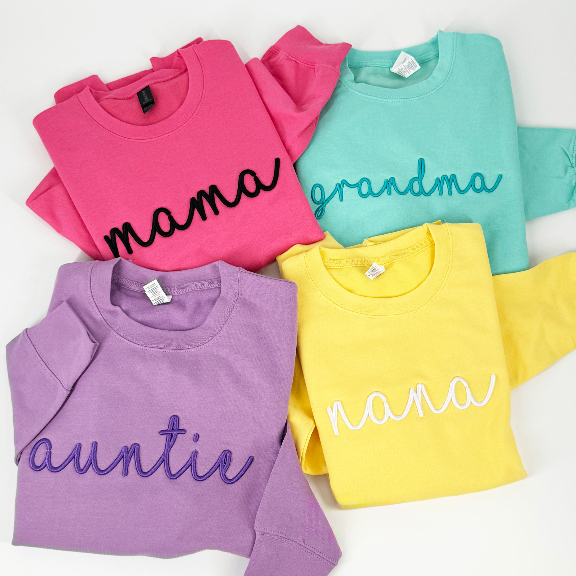 Custom Mama Puff 3D Embroidered Sweatshirt