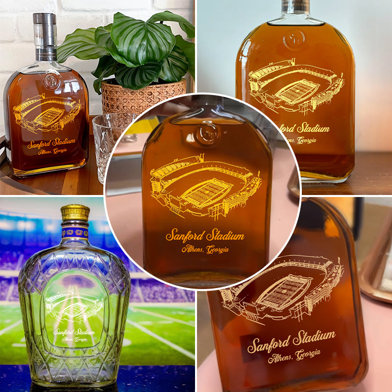 Custom Sanford Stadium Whiskey Bottles-Gifts For Sports Lovers
