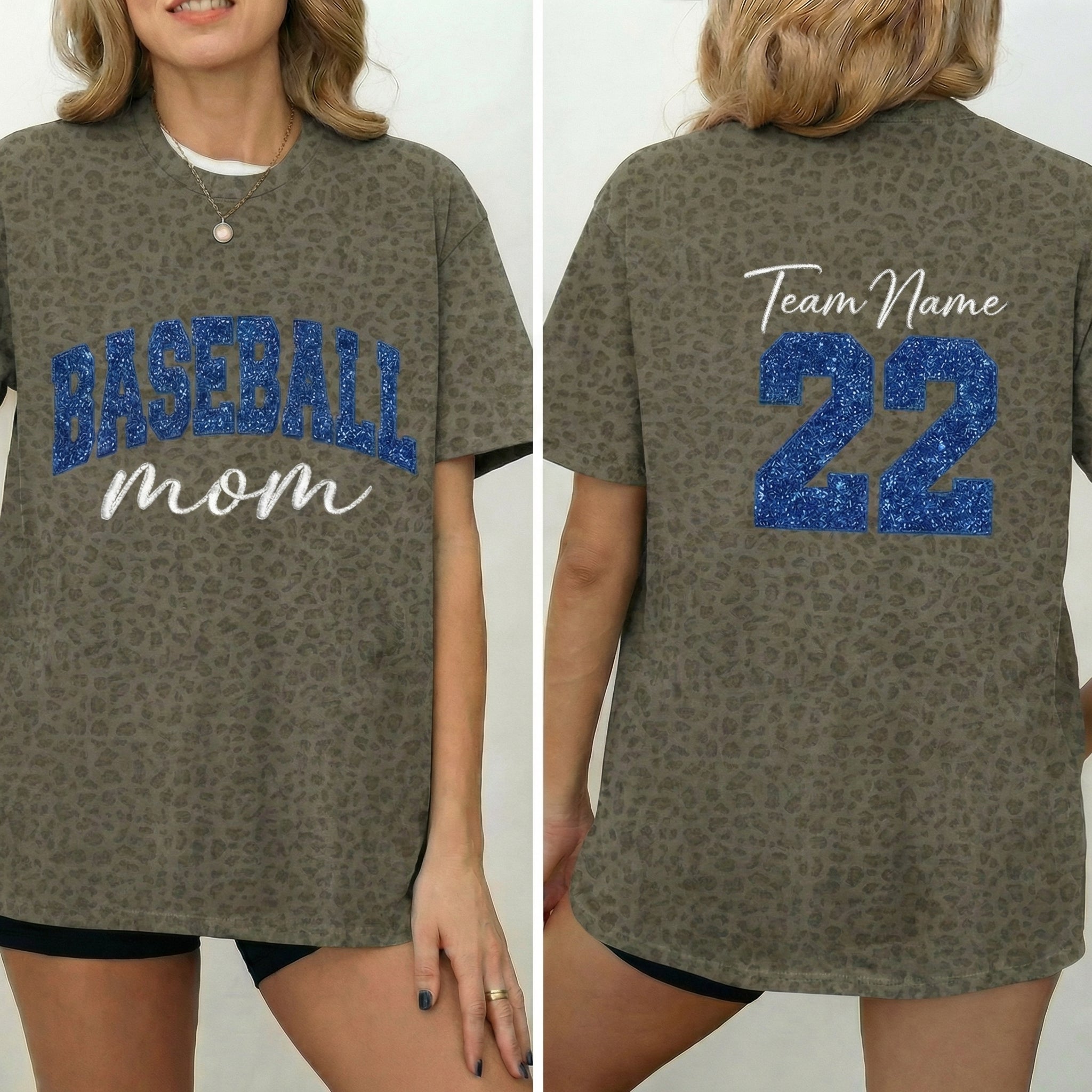 Custom Glitter Baseball MAMA Sweatshirt Sports MAMA Sweatshirt – Personalized Glitter Letters Sweatshirt Vintage Style | Gifts for Sports Mom