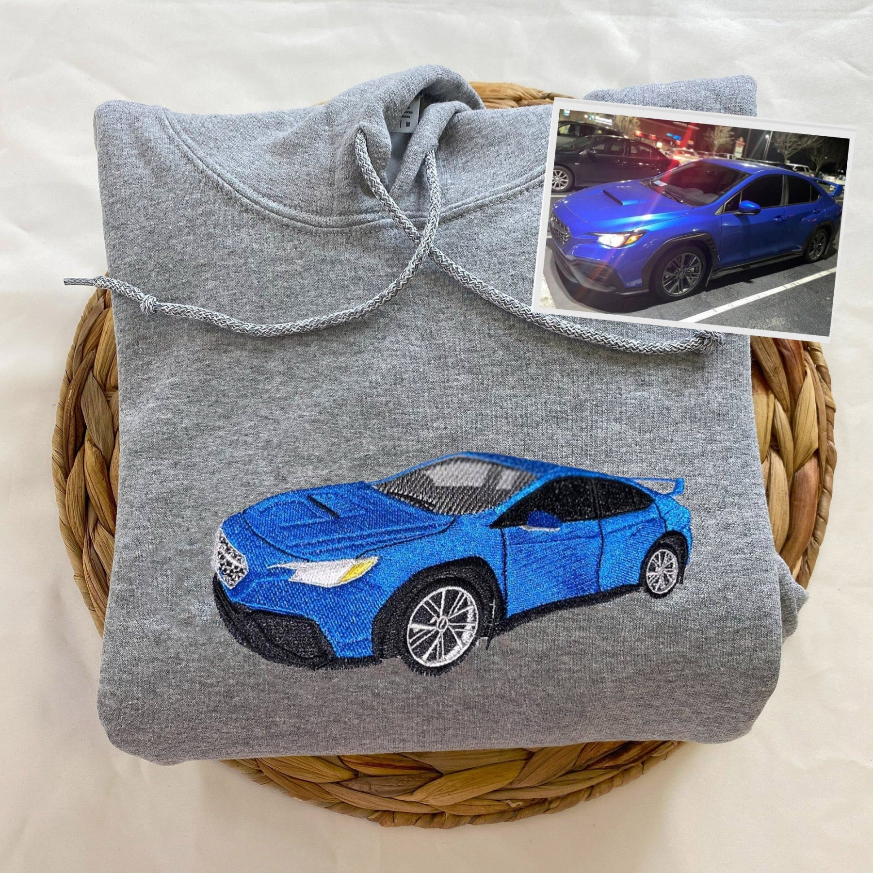 Custom Embroidered Car Hoodie for Boyfriend Anniversary Gifts for Him Gift for Car Lovers