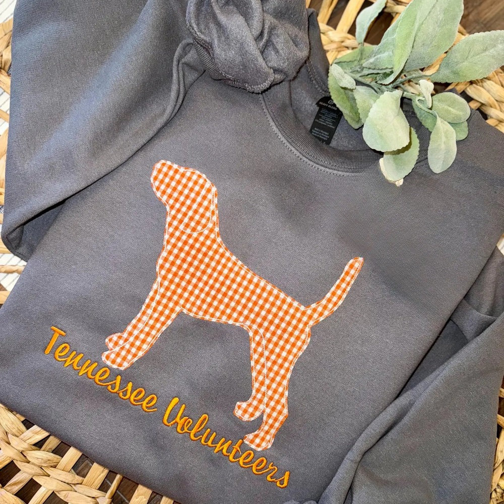 Custom Tennessee Volunteers Women’s Team Spirit Sweatshirt – Applique Embroidered Side Bow Pullover
