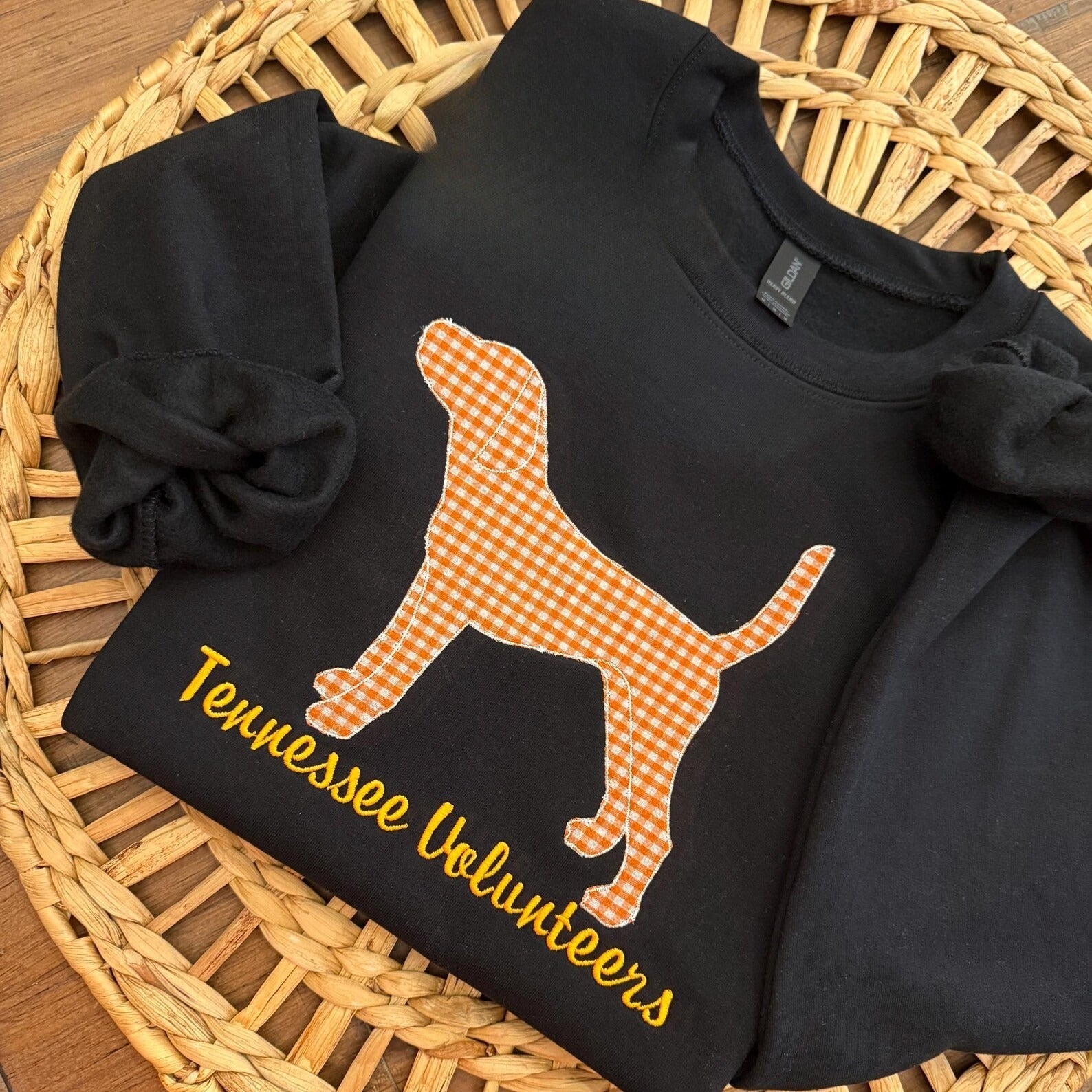 Custom Tennessee Volunteers Women’s Team Spirit Sweatshirt – Applique Embroidered Side Bow Pullover
