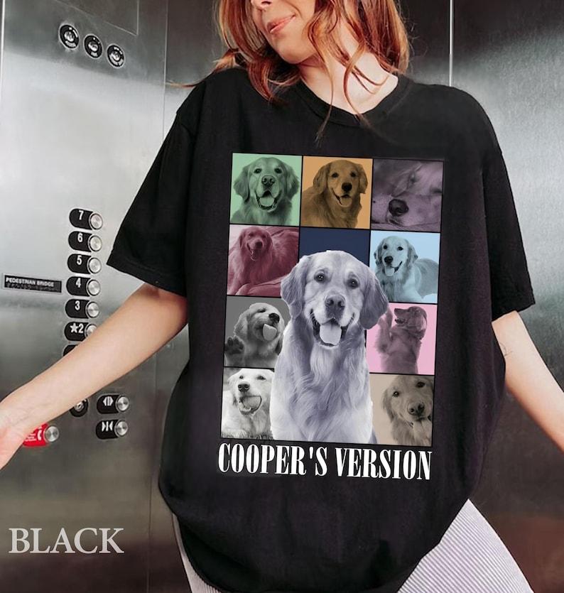 Custom Dog Tour Vintage T-shirt – Personalized Stylish Pet T-Shirt with Your Dog’s Photo