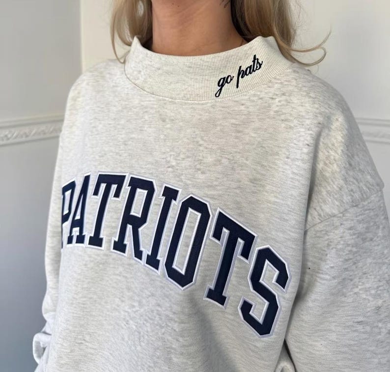 Custom Mockneck Embroidered Team Name Sweatshirt – Stand-up Collar | Game Day Wear