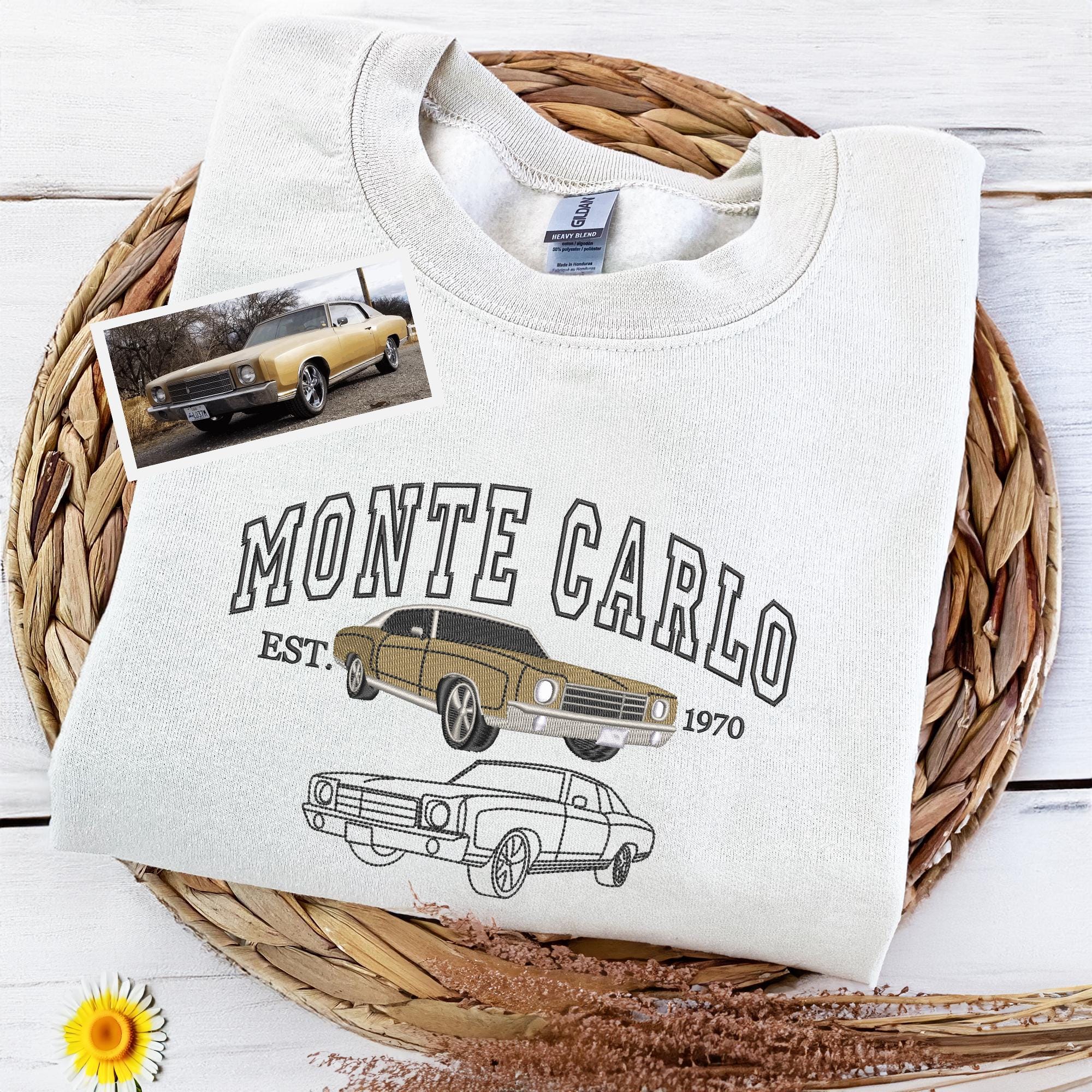 Custom Embroidered Car Photo Hoodie Personalized Truck Portrait Sweatshirt | Race Cars, Classic Cars, Car Lover Gift