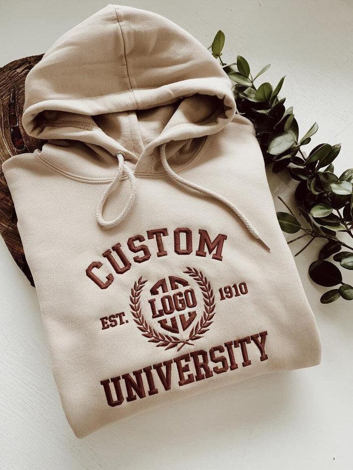 Custom College Varsity Graduation Embroidered Sweatshirt | Personalized Graduation Gift