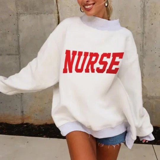 Custom Career Reversible Mockneck – Personalized Workwear Sweatshirt | Christmas Gift for Mom