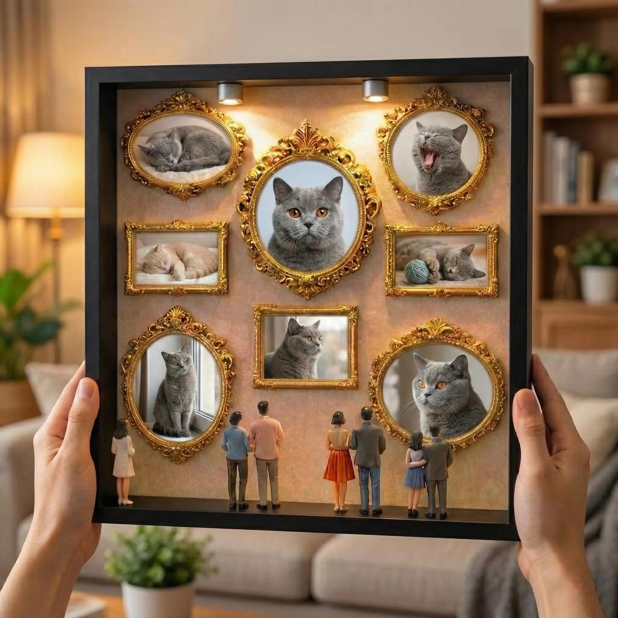 Custom Pet Museum of Us Frame Personalized Pet Gift for Pet Lover Cute Miniature Museum Gifts Meaningful Gift