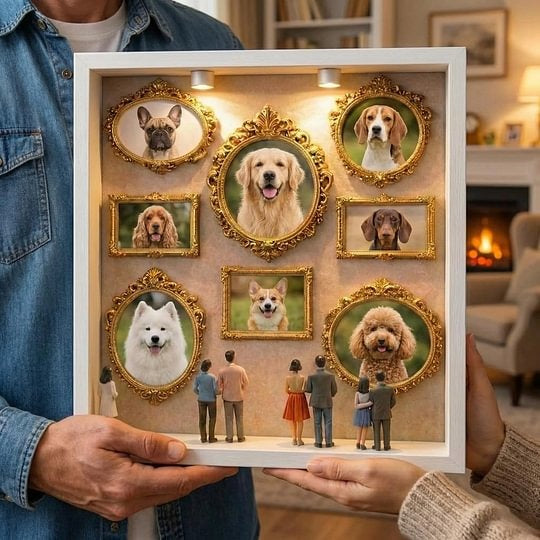 Custom Pet Museum of Us Frame Personalized Pet Gift for Pet Lover Cute Miniature Museum Gifts Meaningful Gift