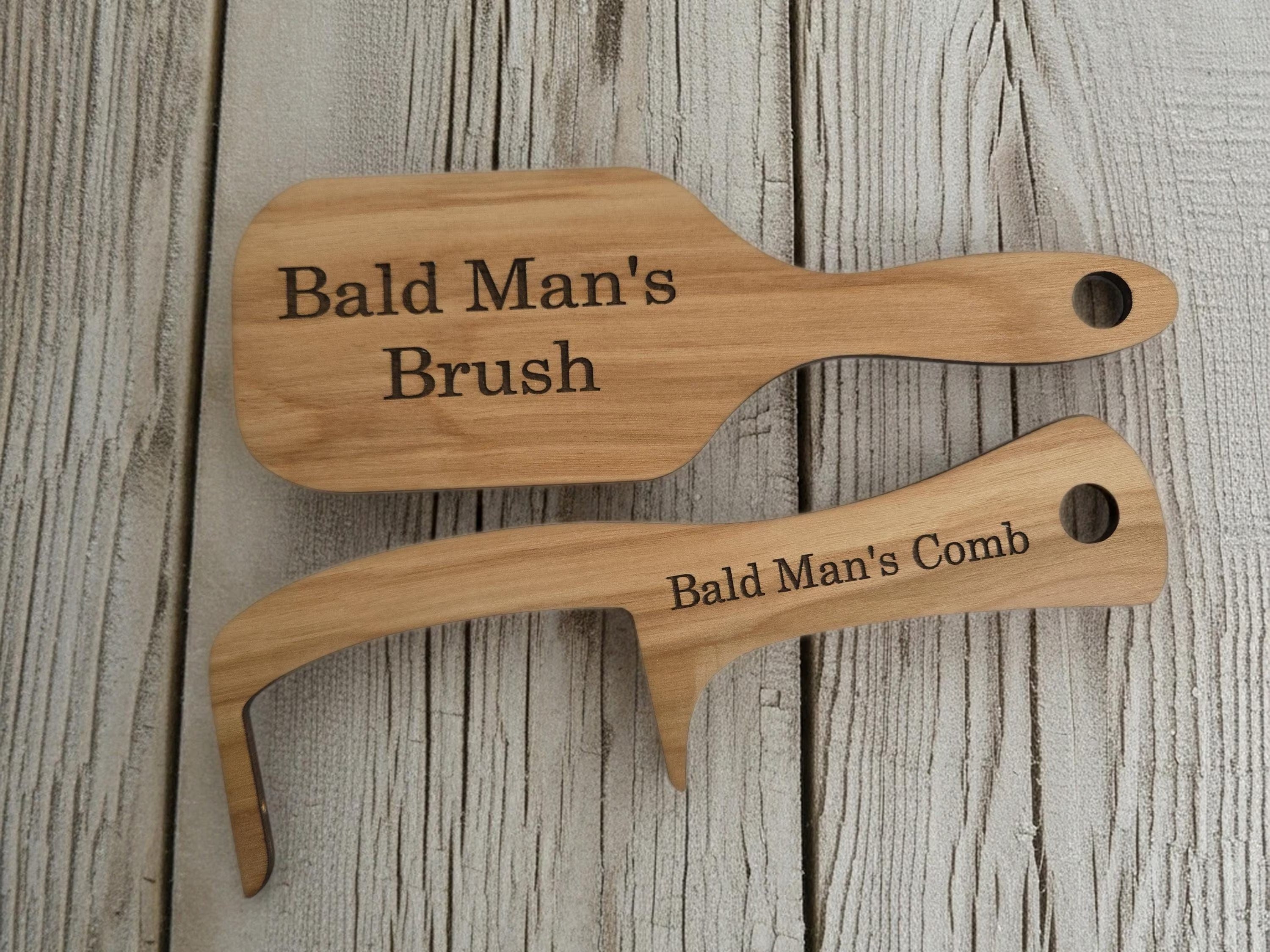 Personalized Bald Man's Brush and Comb Set | Gag Gift, Perfect for Father's Day
