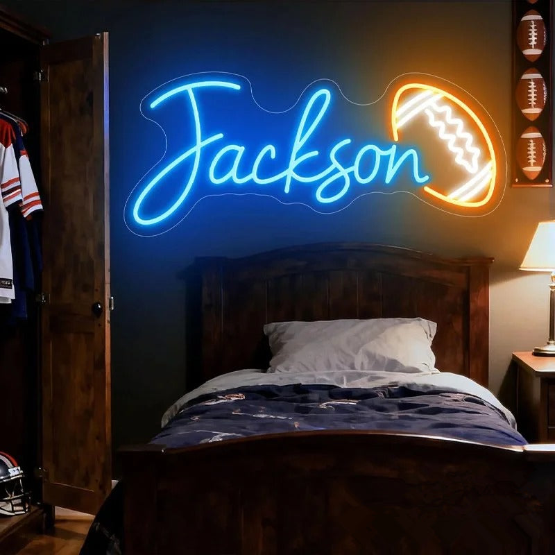 Custom Sport Name Neon Sign Bedroom Wall Decor Sport Party Decor