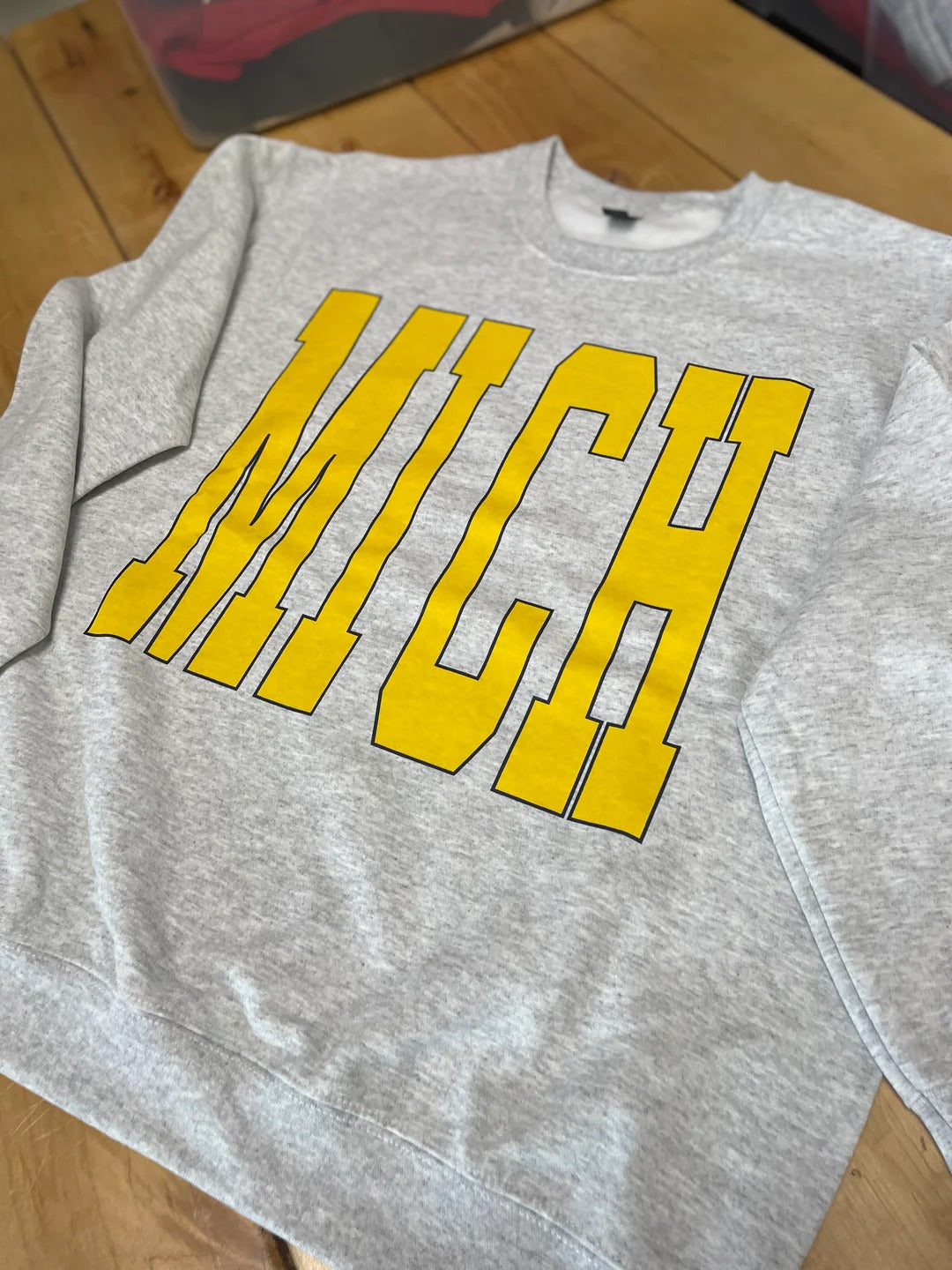Custom State Mascot Split Cardi Crew Sweatshirt