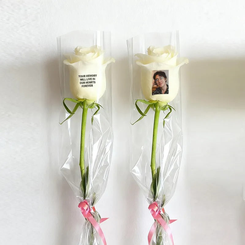 Beautiful Custom Photo Rose Engravable Rose The Best Gift For Couples