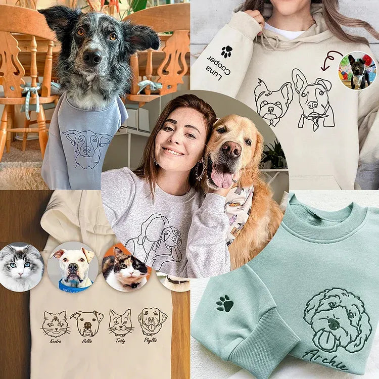 Custom Embroidered Dog Hoodie | Gifts For Pet Lovers