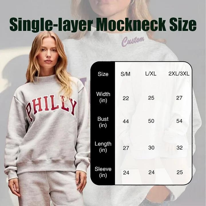 Custom Patchwork Varsity Letter Mock Neck Sweatshirt – Personalized Team & School Name Polka Dot Pullover