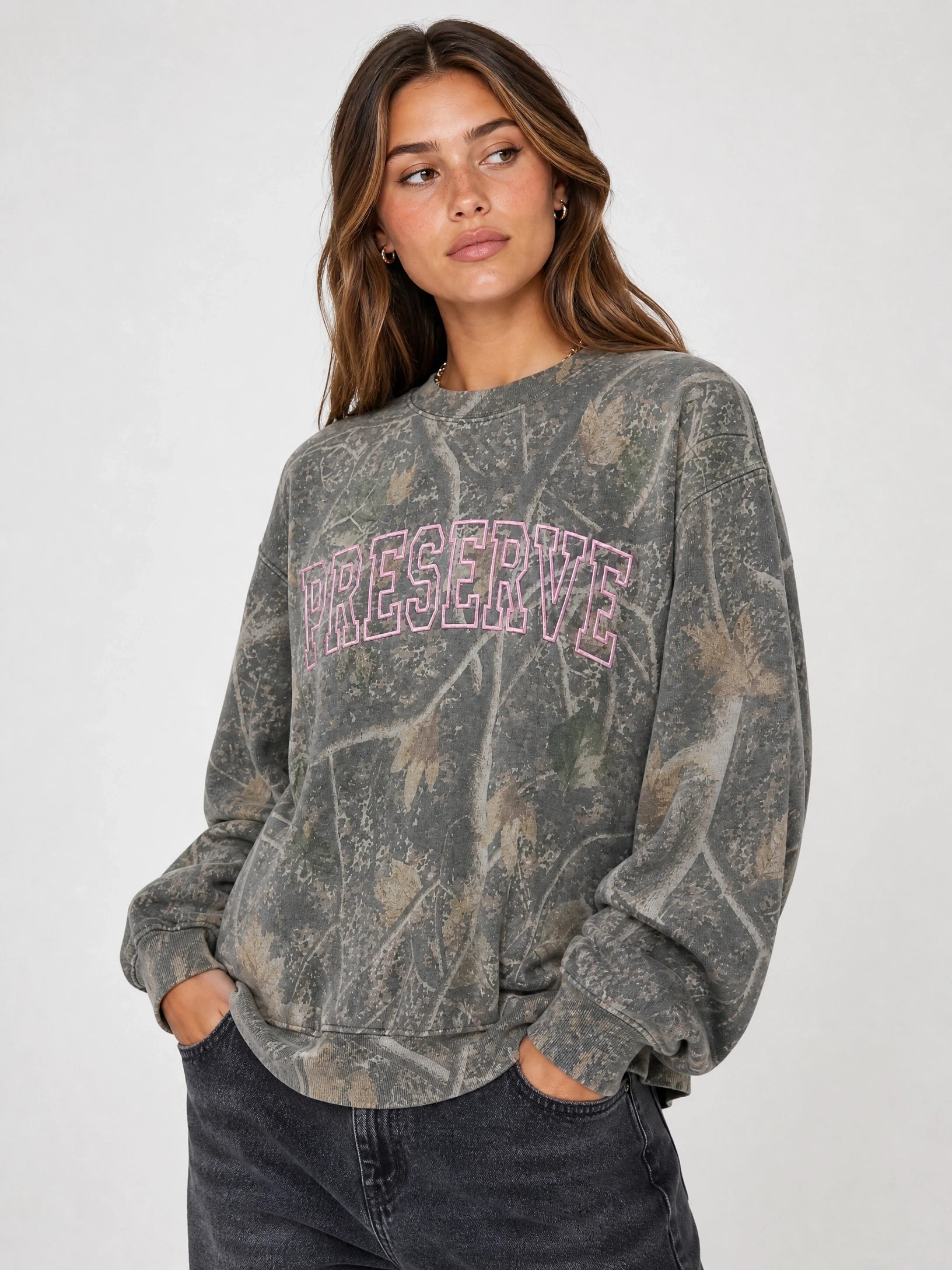 Custom Embroidery Team Name Camo Sweatshirt -Best Gift For Sports Lover-Gameday Gifts